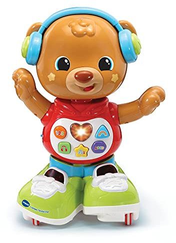 Vtech Baby Lustiges Tanzbärchen – Interaktiver, motorisierter Bär zum Krabbeln, Tanzen und hinterherlaufen – Mit Musik und Lerninhalten – Für Kinder von 12-36 Monaten