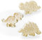 mciskin Emporte-Pièces de Dinosaure Ensemble- 3 Pièces Acrylique Emporte-pièces avec Tampons pour Biscuits, Gâteaux et Fondants - Dinosaure Forme Moule De Cuisson pour Enfants
