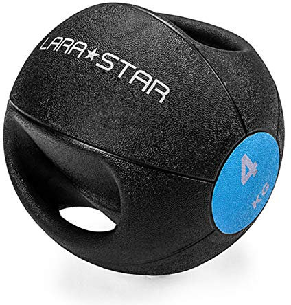Medizinbälle Hua Medizinball 4kg Für Erwachsene Fitness, Massive Elastische Gummikugel, Für Home Gym Core Stärke Ganzkörpermuskeltraining Sportgeräte