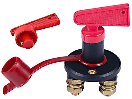 LATRAT Isolator för bilbatterisbrytare, isolator, batteribrytare elektrisk kopp 12 V, max 500 A för bil, bil, båt, lastbil, fordon,