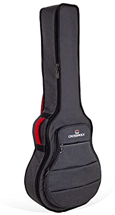 Crossrock Gitarren-Rucksacktasche, 10 mm gepolstert, für 40,6 cm Archtop-, Hollow-Body- und Jazz-E-Gitarren, leicht, passend für Gretsch, Ibanez, Epiphone, Gibson ES Series (CRSG107SADG)