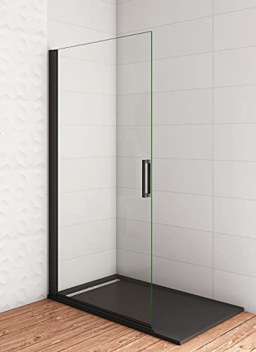 Aica Sanitär Walk-in Dusche Duschabtrennung Duschtür Größe 85cm,Höhe200cm,8mm NANO ESG Sicherheitsglas