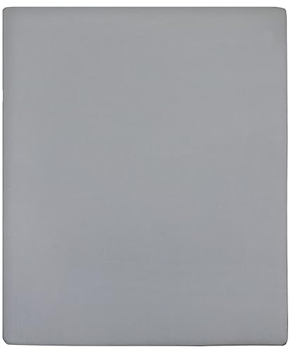 vidaXL 2X Sábanas Bajeras Jersey Colcha Ropa para Cama Encimera Descanso Habitación Dormitorio Hostelería Casa Hogar Interior Algodón Gris