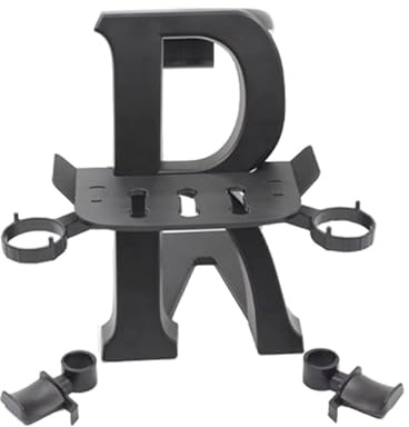 VR-Headset und Touch-Controller Display Stand kompatibel für PICO 4, Display Rack Ständer Virtual Reality Headsets Griff Halterung Mount Station VR-Controller-Rahmenhaken (schwarz)