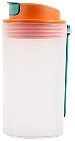 350ML Bicchiere di plastica a Strato Singolo Bicchiere di proteine in Polvere Shaker Tazza Sport Fitness Bicchiere d'Acqua Bicchieri da caffè a Doppia Parete 8 Once (Arancione Taglia Unica)