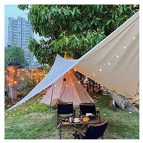 Sun Shade Sail Rectangle Waterproof Garden Beach Patio Canopy 95% UV Block Sunscreen Awning Weather Resistant Perfect for Outdoor Garden Yard Backyard (Color : Beige Size : 4x8m) (Beige 2x5m)