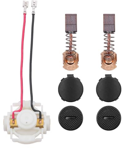WANGCL CB430 - Cepillo de carbón con soporte de cepillo de carbono, cubierta para amoladora angular inalámbrica compatible con Makita BGA450 BGA452 BGA402 DGA452 GA400 GA400D