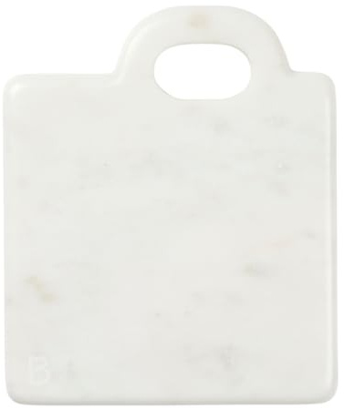 Broste Copenhagen Olina Schneidebrett White marmor 14x17cm