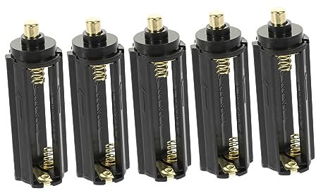 HOMSFOU 5pièces Boîte De Rangement Plastique pour Piles AAA Support De Batterie Étanche pour Lampe De Poche pour Camping Et Photographie
