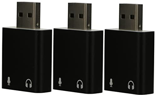 BESTonZON 3pièces Adaptateur Audio USB Externe avec Et Casque Carte pour Pc Et Ordinateur Portable