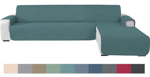 Ystyle Universell Sofabezug L Form 4 Sitzer (285CM, Hellblau) | Couch Überzug Ecksofa L Form Wasserdicht, Sofa Überzug L Form Rutschfest, Kratzfest Sofa Cover L Shape, Modern Sofaüberwurf