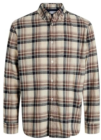 JACK & JONES Check Shirt Jjeclassic Ls Sn Chemise à Carreaux en Flanelle Homme