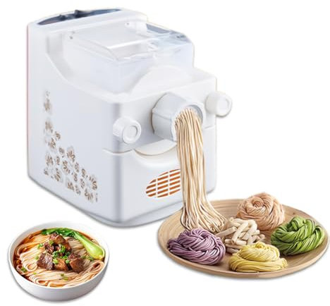 Generic Pasta Maker Machine, Automatic Electric Noodle Maker, 9 Noodle Molds, 180W, Metal, Kitchen Appliance