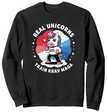 Echte Einhörner trainieren Krav Maga Sweatshirt