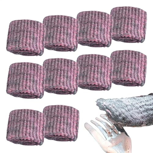 Stahlwolle-Reinigungspads – Stahlwolle-Seifenpads, 10 Stück Scheuerpads | Mit Seife Gefüllte Scheuerschwämme, Reinigungsschwämme Für Den Haushalt, Vorgeseifte Pads Zum Reinigen Von Geschirr, Töpfen
