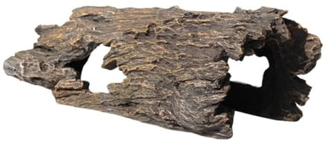GANAZONO Souche Décorative Aquarium en Résine Réaliste Tronc d'arbre Artificiel XXL Résistant à l'usure Décoration sous-Marine pour Bassins Et Aquariums Poissons