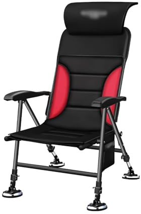 Angelstuhl, Stuhl mit Kissen, abnehmbares Kissen, Angelliege, geeignet für Reisen, Wandern, Strandstuhl, Outdoor-Klappstuhl