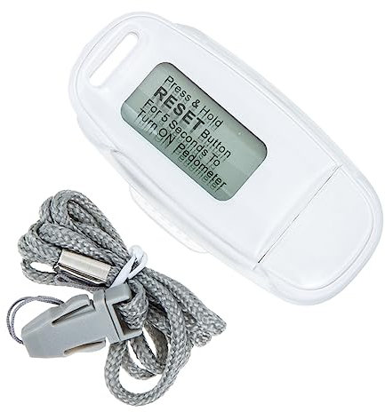 OSOLADY Rechargeable Usb Pedometer 3d Clip Design and Backlight, Practical Step Counter for Walking and Outdoor Use, White Lightweight Activity Tracker