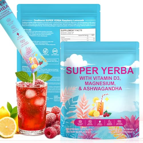 Brewable Low-Calorie Fat-Burning Yerba Mate Tea 30pcs. Provides a Refreshing Blend of Vitamin D3, Magnesium, and Mint, Supports Gut Health, Energizing Tea Suitable for Both Men and Women.