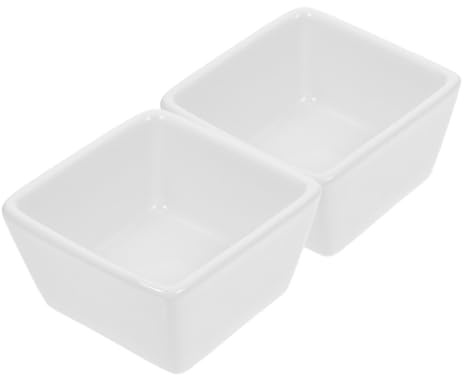 TOPBATHY Azucarero Cuadrado Pequeño de Cerámica Resistente, Soporte para Guardar Dulces y Condimentos, Recipiente Apilable para Café y Postres, Adecuado para Uso Doméstico y Campamento