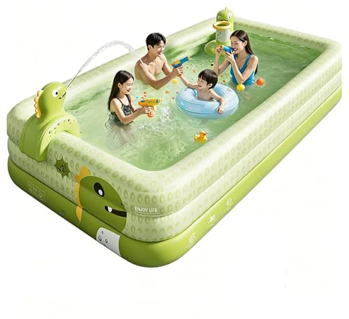 Easnuroz Piscina Gonfiabile Piscine Gonfiabili Per Bambini Da 150 A 460 Cm Adatte A Bambini E Adulti Piscina Fuori Terra Rinforzata Per Famiglie Grande Piscina Per(180 * 130 * 56cm)