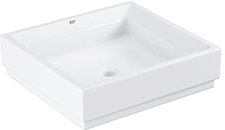 GROHE Cube Keramik | Aufsatzschale ohne Hahnloch 50 cm | alpinweiß | 3948100H