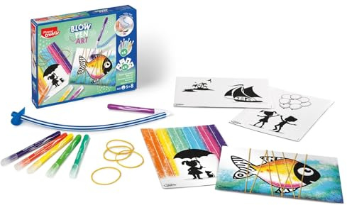 MAPED Creativ-Blowpen Art Aérographes pour Créer des Effets Incroyables-Activité String'Art-Transforme tes Feutres en Spray-Loisirs Créatifs pour Enfants dès 5 ans, 846710
