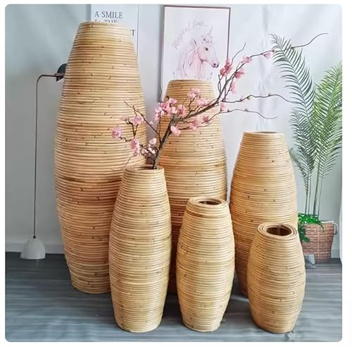 Gangkun Vase de sol en rotin - décoration de fenêtre et de salon