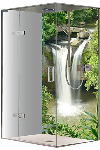 Original FLYERANDPRINT - SHOWER-PLATE, Alu-Dipond, OHNE FUGEN, Fliesenersatz, Duschrückwand, Wunschmaß, Dusche, Bad, Wandverkleidung, Wandverkleidung, DW-17-23 (Einzelplatte, 120 x 200 cm)