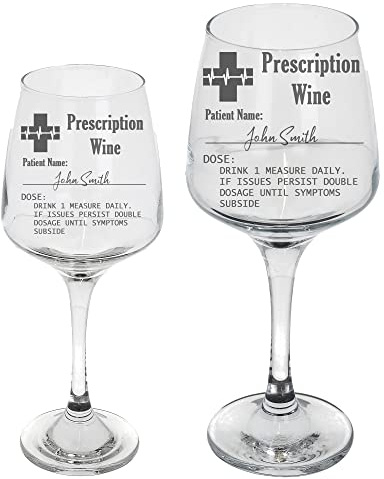 Always Looking Good Personalised Engraved Wine Glass Prescription Wine Novelty Funny Birthday Gift - Any Name (Small, Empty Glass)