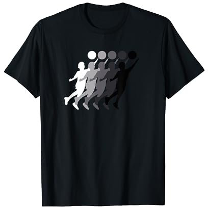 Faustballer Silhouette Verlauf Faustball T-Shirt
