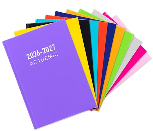Schülerkalender 2024/2025, A5, Wochenansicht, Schulplaner, Schüler, Lehrer, Jahr w2v - Violett