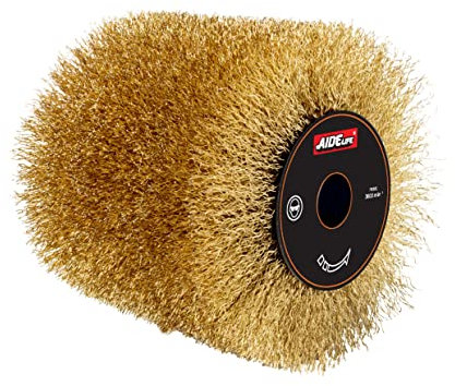 Aidelife Spazzola metallica in ottone per rettificatrice Rinnovatore, trafilatura ruota
