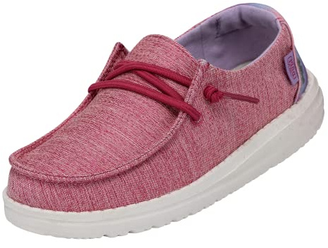 Hey Dude Wendy Youth - Girls Shoes - Sparkle Pink - Size EU 32