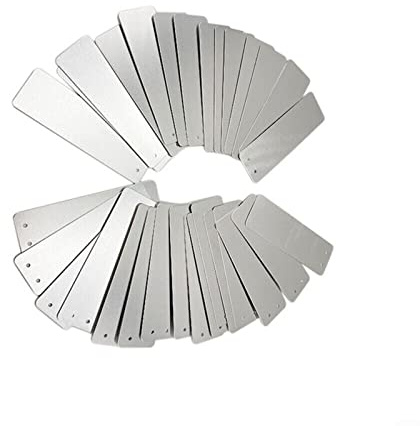 Étiquettes en aluminium pour plantes - Double face - Étiquettes d'identification d'arbre - Imperméables - Pour jardin d'enfants