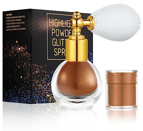 AOOWU Spray Purpurina Cuerpo y Pelo, Glitter Spray de Polvo de Hadas Maquillaje, Purpurina Corporal de Maquillaje Festival, Purpurina Polvo para Purpurina Maquillaje de Cabello Cara Corporal