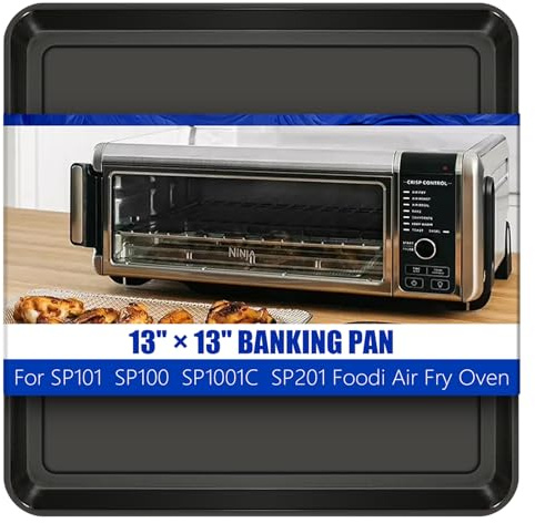 YHMYOALU 13 × 13 Professional Baking Sheet, Air Fryer Accessories, Replacement Baking Pan for Ninja, Nonstick Sheet Pan for Foodi 8-in-1 Air Fry Oven