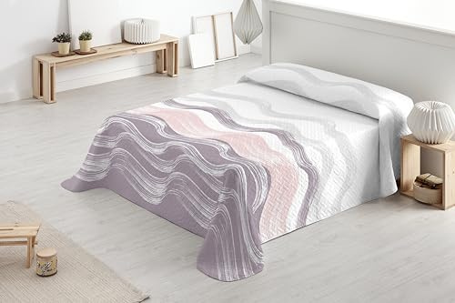 Degrees home Paraiso – Colcha Boutí Fina para Todas Las Estaciones – Cubre Cama Multiusos Diseño Estampado Suave, Lavable y Ligero 100% Microfibra (230x260) – Ideal para Camas 90/105/135/150/180