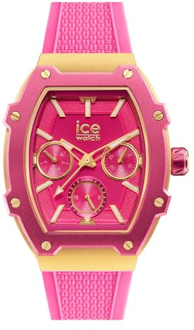ICE-WATCH - Ice boliday Wild Pink - Montre Rose pour Femme avec Bracelet en Silicone - 023288 (Small)