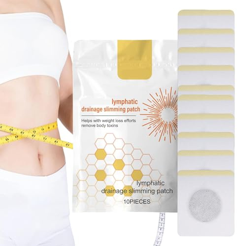 Bienengift Lymphdrainage Schlankheitspflaster, Schlankheitspflaster Zur Gewichtsreduktion, 10 Stück Body Curves Patches Zur Gewichtsreduktion Am Bauch, Effektive Pflaster Gegen Bauchfett