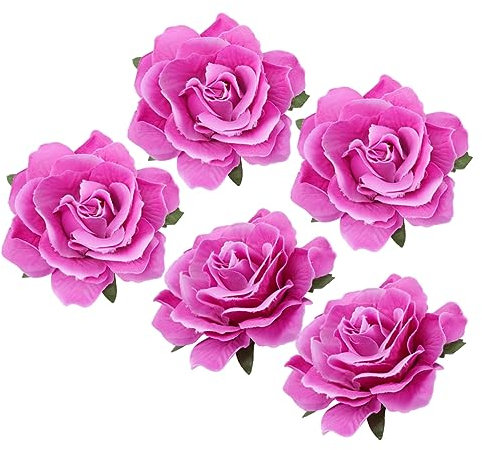 VINTORKY 10CM Stoff Rose Haarclip Blumenbrosche Für Hochzeitskleid Lifelike Corsage Haarschmuck Für Bräute Und Besondere Anlässe