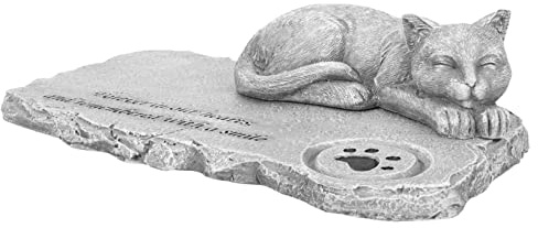 FONDOTIN Tombale Décorative pour Chat Extérieur Commémoratif pour Animaux De Compagnie Jardin Couleur