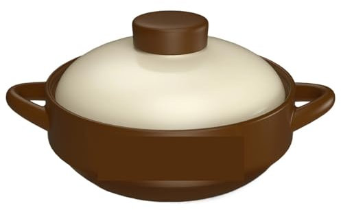 UBOHUZ Casseruola Pentola for stufato in Ceramica da 112 once/3300 ml Pentola for zuppa in Ceramica Resistente alle Alte Temperature for la Cucina di casa Ristorante per Brasare, Stufare