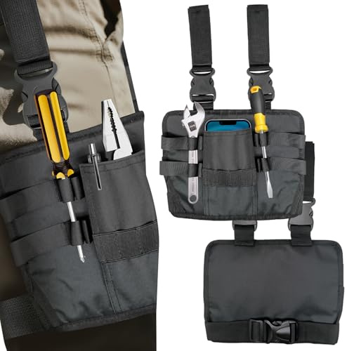 Sacoche Ceinture Polyvalente,Ceinture Porte-Outils avec Clip Ceinture,Sacoche Portable pour la Jambe,Résistante à l'Usure et Durable