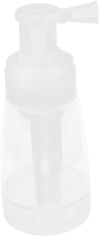 Beaupretty Powder Spray Bottle Refillable Powder Sprayer Dispenser with Nozzle Even Dry Application for Barbershop Salon and Home Transparent Plastic 5.71 in