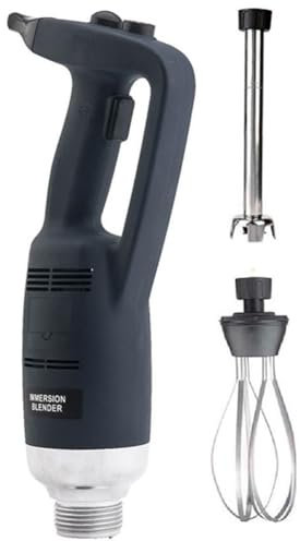 Commercial Immersion Blender Set with Stainless Steel Attachments, Variable Speed 8000-18000 rpm for Perfect Purees, Creams, and Sauces