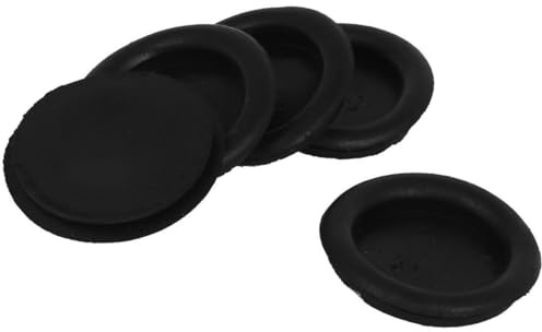 TOP-VIGOR 5Pcs 35mm Black Rubber Blanking Grommets Electrical Hole Wire Gaskets Cable Protectors for Plugs Car Boat Pump Plumbing Wiring