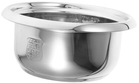 MOLUCKFU Cuiseur Riz INOX 2l, Bol Intérieur en Acier Inoxydable, Compatible Universellement, Chauffe Uniforme, Remplacement pour Cuiseur à Riz Électrique | Compatibilité, Diffusion Homogène Chaleur, pour Cuisson du Riz et Préparation de Porridge