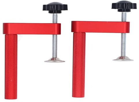 Werkbank Zwinge 19mm Aluminiumlegierung, Tischklemme für Holzarbeiten, 2er Set - Schnellspannzwinge, Verstellbarer Druck, Für Heimwerker und Profis