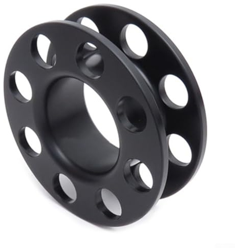 Oniissy Carrete de dedos de buceo, carrete de mango compacto de acero para navegación subacuática, clasificación de profundidad de 31 m, capacidad de línea de 20/30/40 m, negro para cavernas y buceo